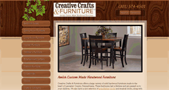 Desktop Screenshot of amishcreativecraftsandfurniture.com